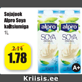 Allahindlus - Sojajook Alpro Soya kaltsiumiga 1 l