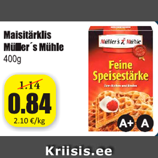 Allahindlus - Maisitärklis Müller´s Mühle 400 g