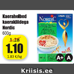 Allahindlus - Kaerahelbed kaerakliidega Nordic 600 g