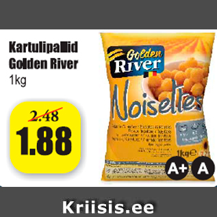 Allahindlus - Kartulipallid Golden River 1 kg