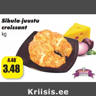 Allahindlus - Sibula-juustu croissant