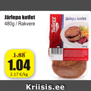 Allahindlus - Järlepa kotlet