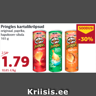 Allahindlus - Pringles kartulikrõpsud