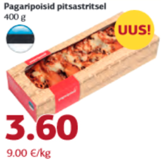 Allahindlus - Pagaripoisid pitsastritsel 400 g