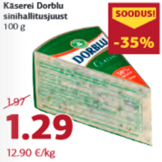 Allahindlus - Käserei Dorblu sinihallitusjuust 100 g