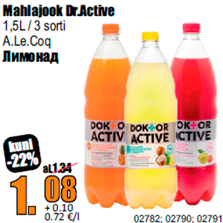 Allahindlus - Mahlajook Dr.Active