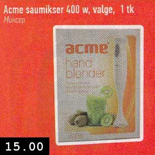 Allahindlus - Acme saumikser 400W, valge