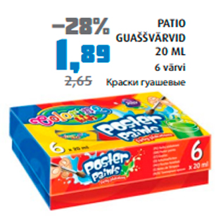 Allahindlus - PATIO GUAŠŠVÄRVID 20 ML