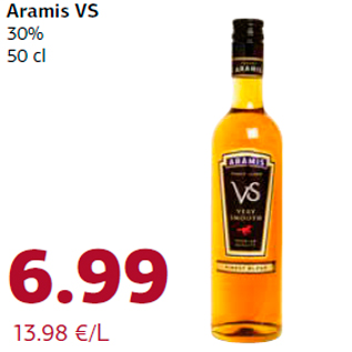 Allahindlus - Aramis VS 30% 50 cl