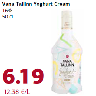 Allahindlus - Vana Tallinn Yoghurt Cream 16% 50 cl