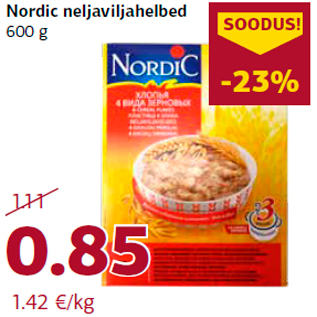 Allahindlus - Nordic neljaviljahelbed 600 g