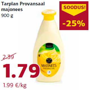 Allahindlus - Tarplan Provansaal majonees 900 g