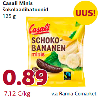 Allahindlus - Casali Minis šokolaadibatoonid 125 g