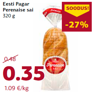 Allahindlus - Eesti Pagar Perenaise sai 320 g