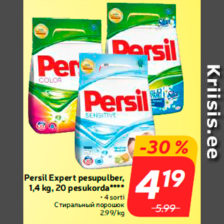 Allahindlus - Persil Expert pesupulber, 1,4 kg, 20 pesukorda****