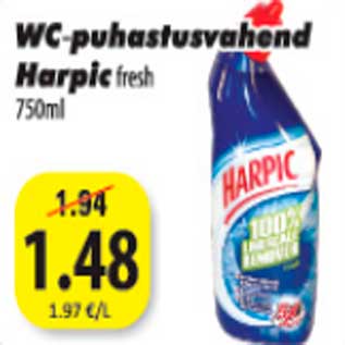 Allahindlus - WC- puhastusvahend Harpik