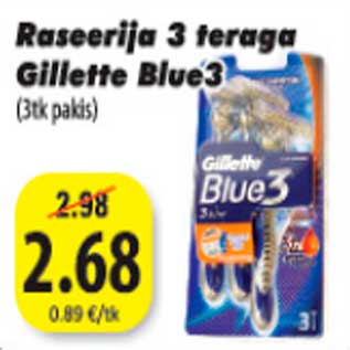 Allahindlus - Raseerija 3 teraga Gillette Blue 3