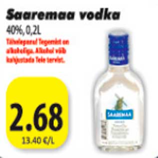 Allahindlus - Saaremaa vodka