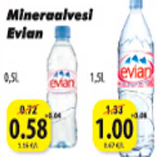 Allahindlus - Mineraalvesi Evian