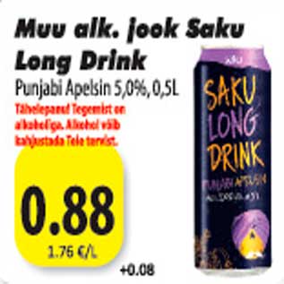 Allahindlus - Muu alk.jook Saku Long Drink