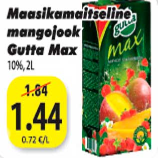 Allahindlus - Maasikamaitseline mangojook Gutta Max