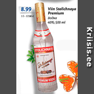 Allahindlus - Viin Stolichnaya premium