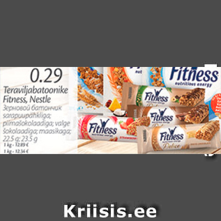 Allahindlus - Teraviljabatoonike Fitness, Nestle