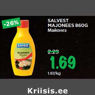 Allahindlus - SALVEST MAJONEES 860G