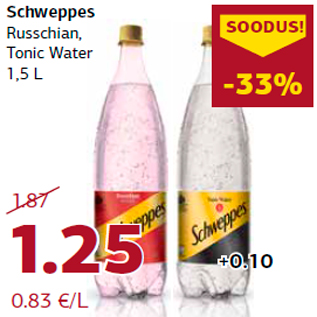 Allahindlus - Schweppes