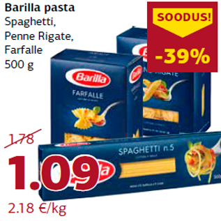 Allahindlus - Barilla pasta