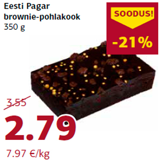 Allahindlus - Eesti Pagar brownie-pohlakook 350 g