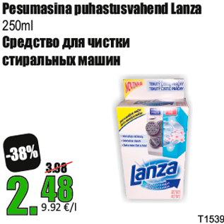 Allahindlus - Pesumasina puhastusvahend Lanza 250ml