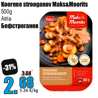 Allahindlus - Koorene strooganov Maks&Moorits