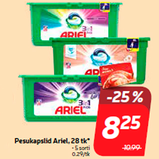 Allahindlus - Pesukapslid Ariel, 28 tk*