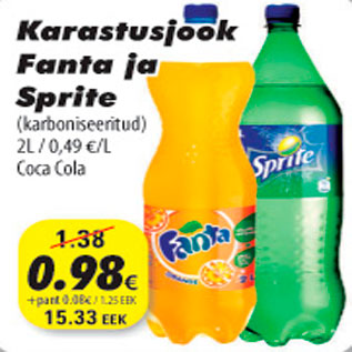 Allahindlus - Karastusjook Fanta ja Sprite