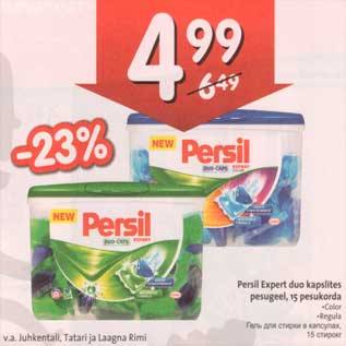 Allahindlus - Persil Expert duo kapslites pesugeel, 15 pesukorda