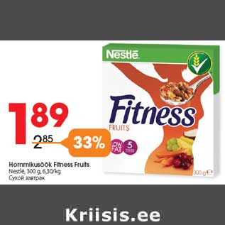 Allahindlus - Hommikusöök Fitness Fruits