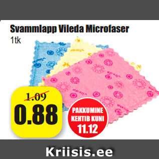 Allahindlus - Svammlapp Vileda Microfaser 1tk