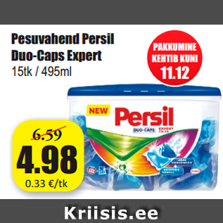 Allahindlus - Pesuvahend Persil Duo-Caps Expert