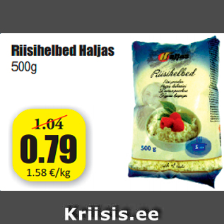 Allahindlus - Riisihelbed Haljas 500g