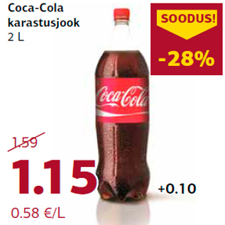 Allahindlus - Coca-Cola karastusjook 2 L