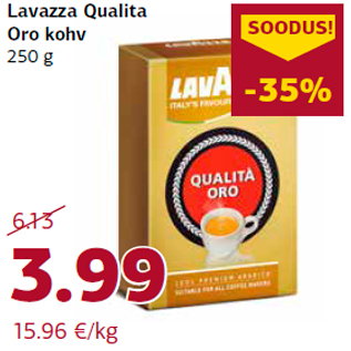 Allahindlus - Lavazza Qualita Oro kohv 250 g