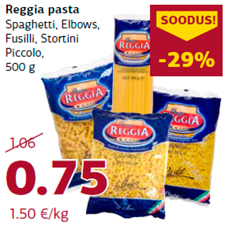 Allahindlus - Reggia pasta