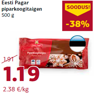 Allahindlus - Eesti Pagar piparkoogitaigen 500 g