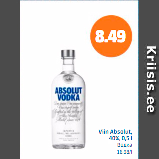 Allahindlus - Viin Absolut