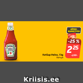 Allahindlus - Ketšup Heinz, 1 kg