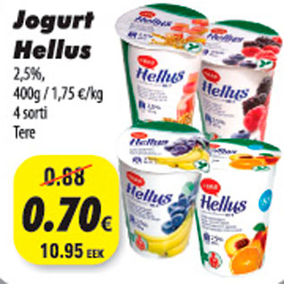 Allahindlus - Jogurt Hellus