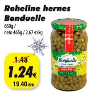 Allahindlus - Roheline hernes Bonduelle