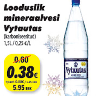 Allahindlus - Looduslik mineraalvesi Vytautas