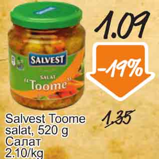 Allahindlus - Salvest Toome salat, 520 g